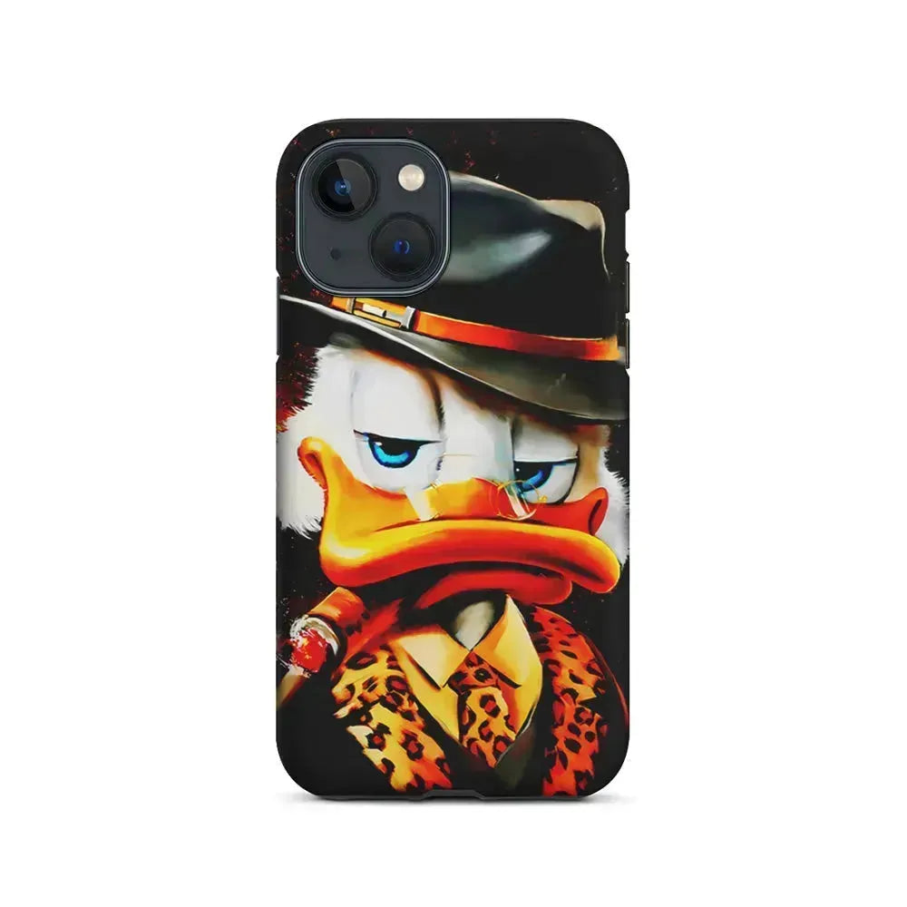 Scrooge McDuck Gangster Style iPhone 13 Mini Case-2 in 1 Tough Case-Xtracase