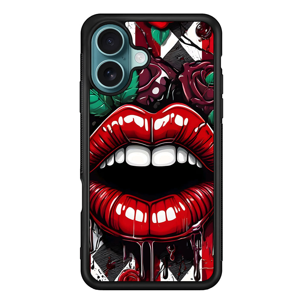 Sexy Big Lips Closeup iPhone 16 Plus Case - Xtracase