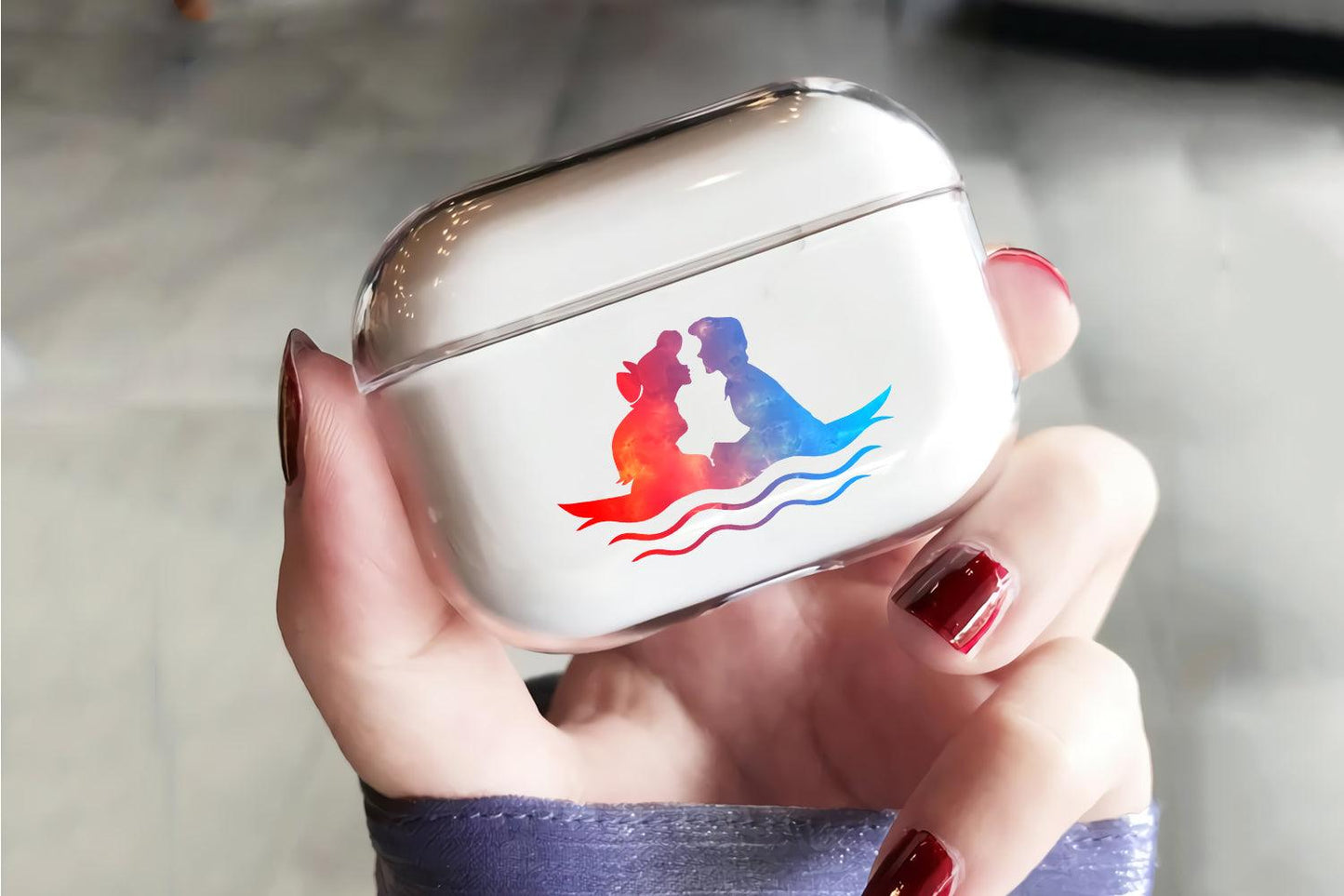 Silhouette of Love Protective Clear Case Cover For Apple Airpod Pro-Xtracase