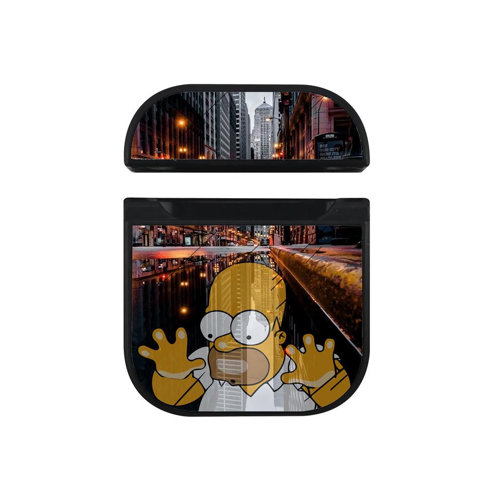 Simpson Homer is Still in Awe Hard Plastic Case Cover For Apple Airpods-Xtracase