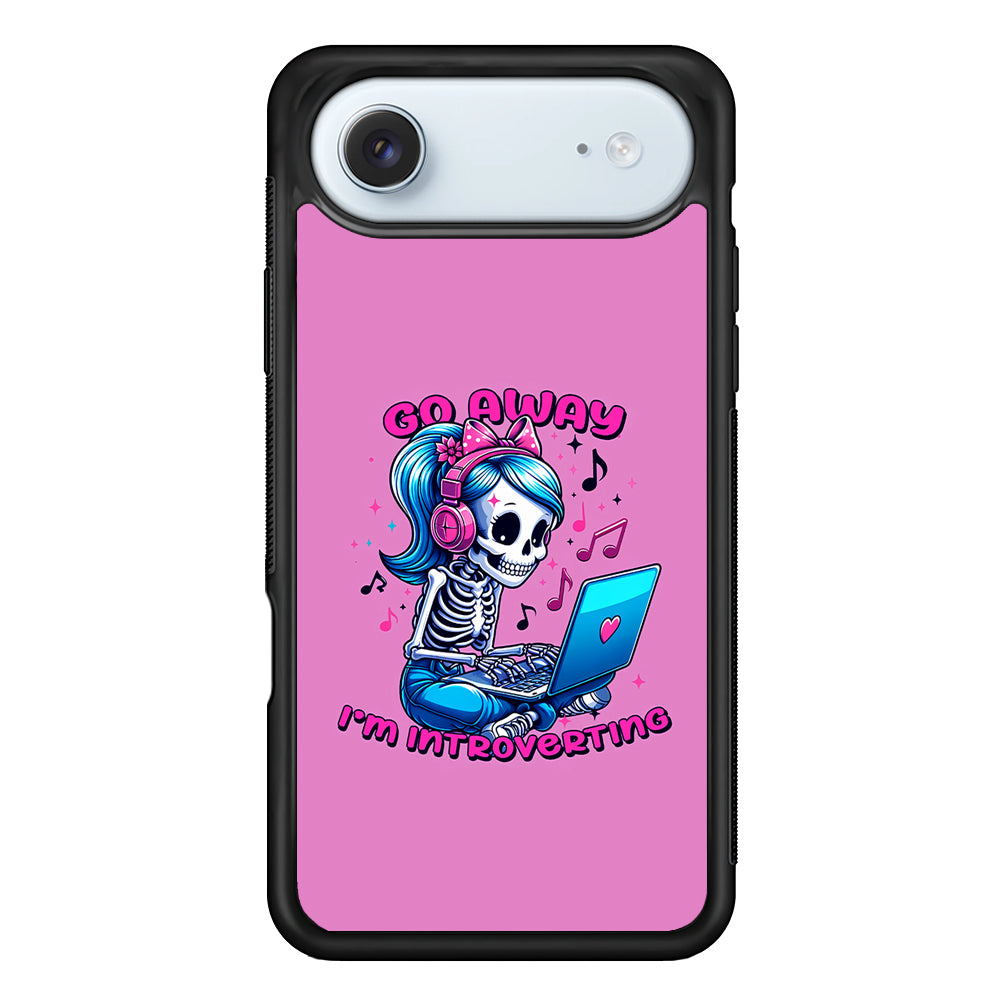 Skeleton Go Away I'm Introverting iPhone 17 Air Case - Xtracase