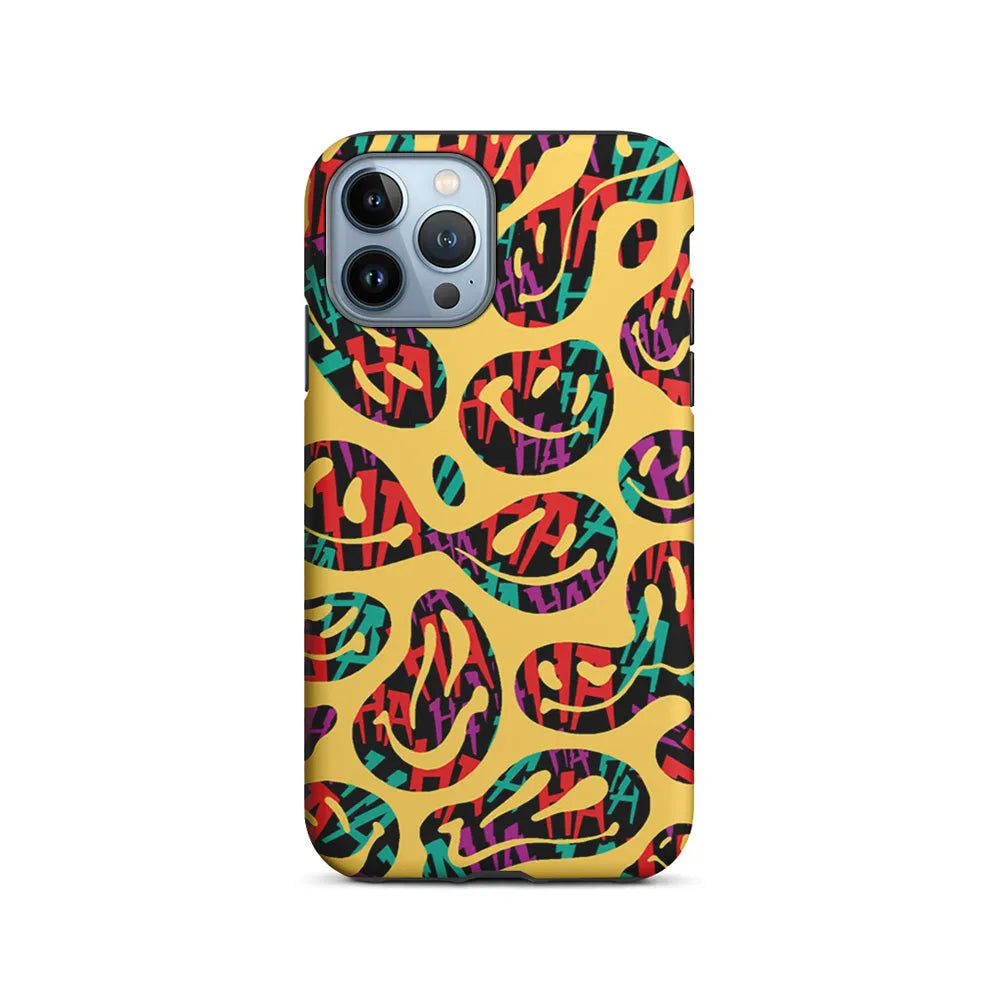 Smiley Dilution iPhone 13 Pro Case-2 in 1 Tough Case-Xtracase