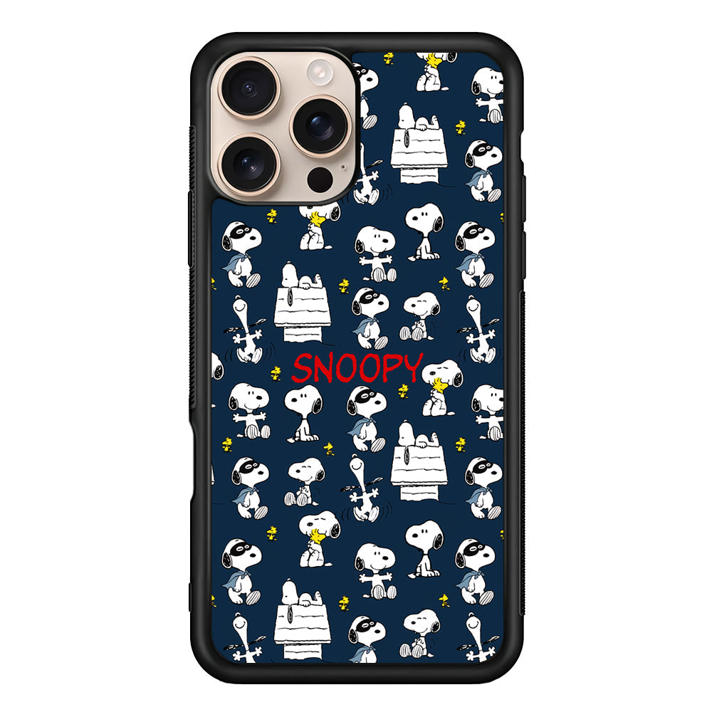 Snoopy All Activity iPhone 16 Pro Max Case - iPhone 16 Pro Max