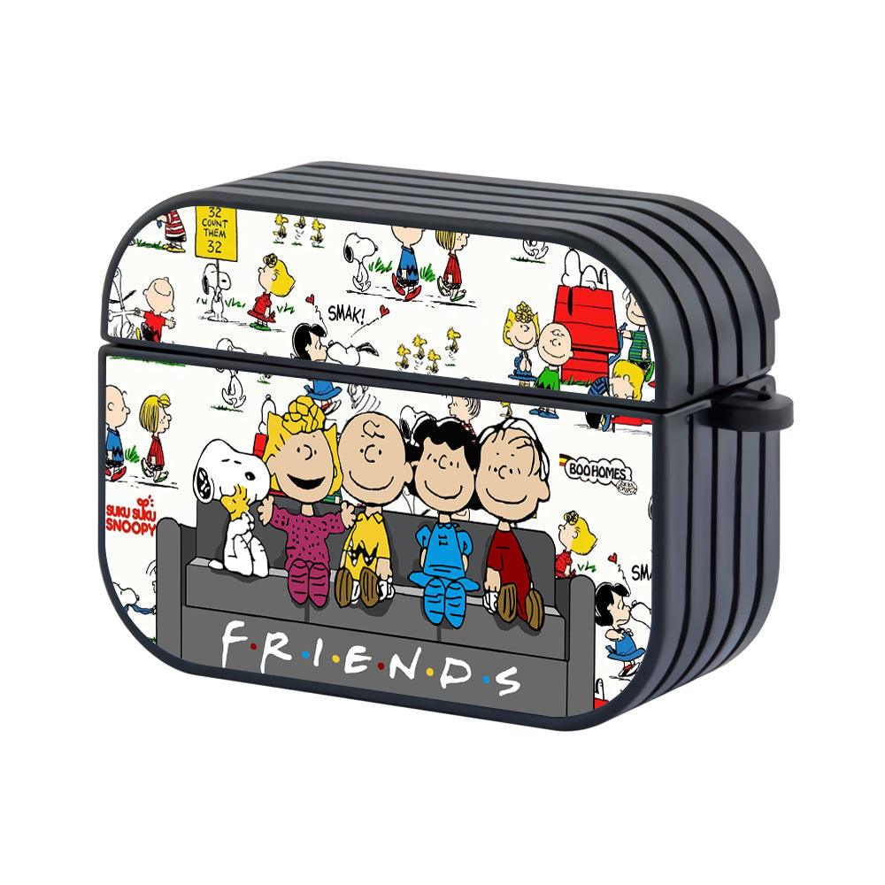 Snoopy Friends in My Sofa Hard Plastic Case Cover For Apple Airpods Pro 3-Xtracase