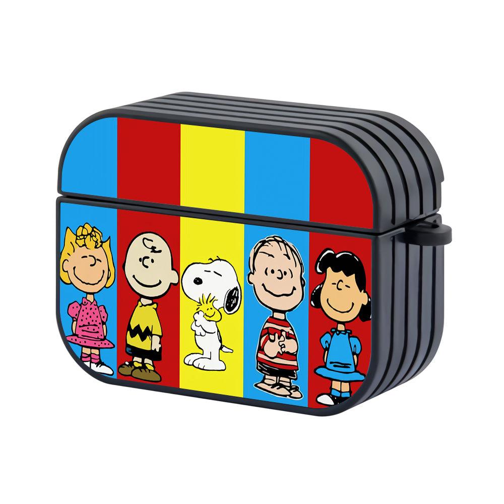 Snoopy The Family Photoshoot Hard Plastic Case Cover For Apple Airpods Pro 3-Xtracase