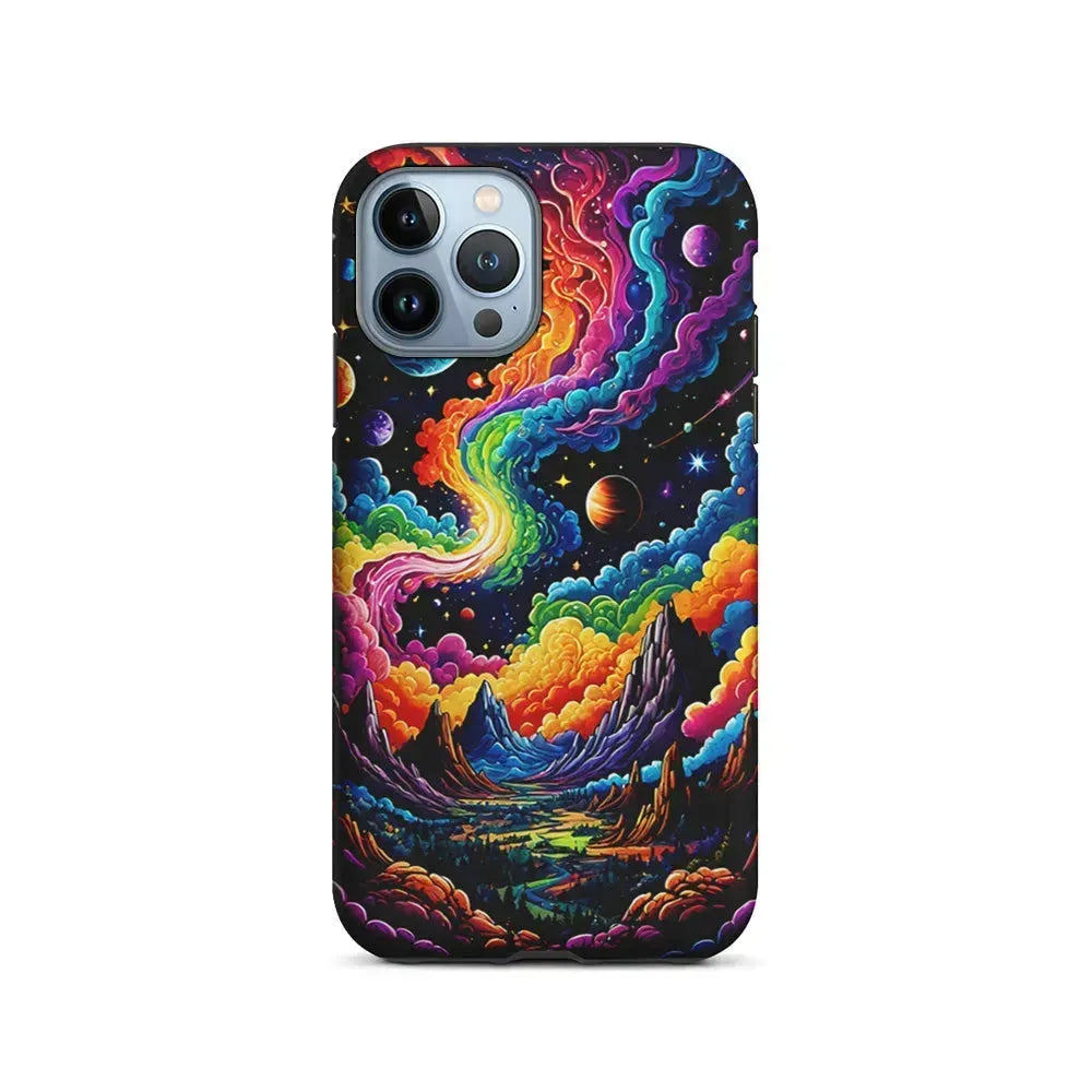 Space Planets Fantasy iPhone 15 Pro Max Case-2 in 1 Tough Case-Xtracase