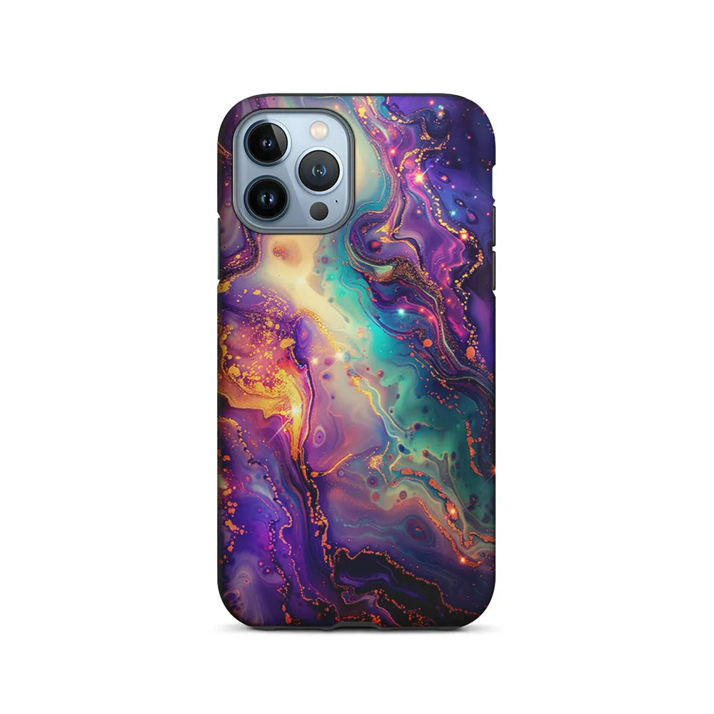 Sparkling Marble Abstract iPhone 13 Pro Max Case-2 in 1 Tough Case-Xtracase