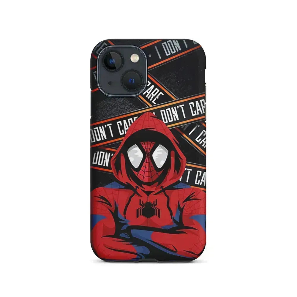 Spiderman Indifferent Mode iPhone 13 Mini Case-2 in 1 Tough Case-Xtracase