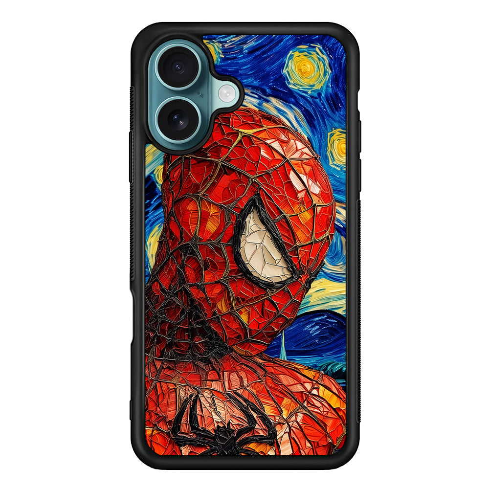Spiderman Starry Night iPhone 16 Plus Case - Xtracase
