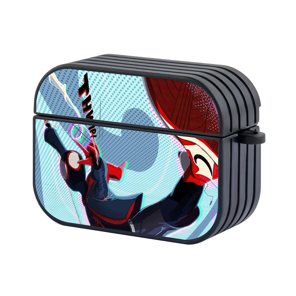 Spiderman Throwing The Nets Hard Plastic Case Cover For Apple Airpods Pro 3-Xtracase