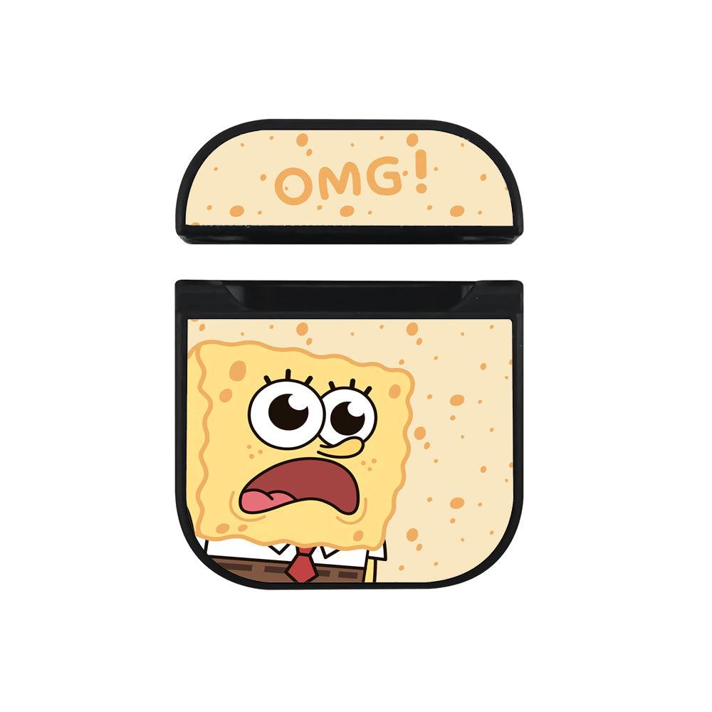 SpongeBob Shocked and Stunned Hard Plastic Case Cover For Apple Airpods-Xtracase