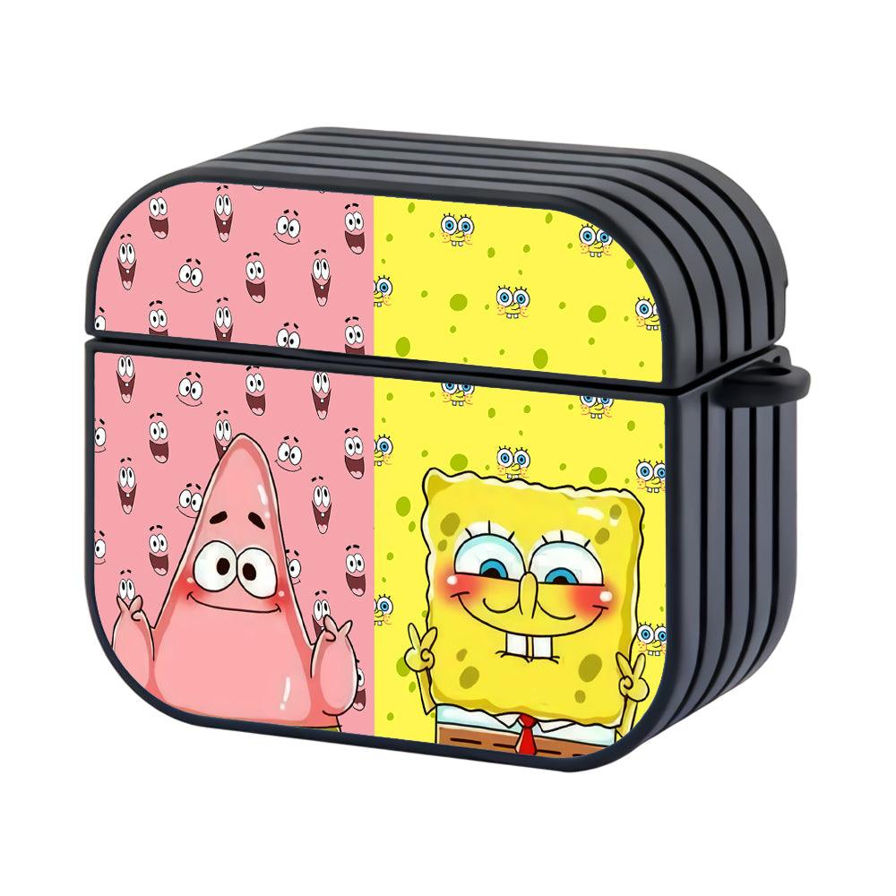 Spongebob Comrade Ups and Downs Hard Plastic Case Cover For Apple Airpods 4-Xtracase