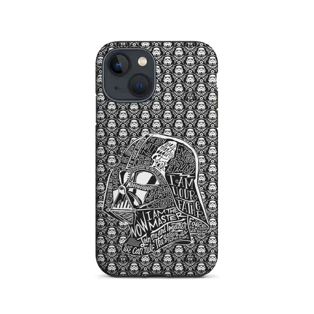 Star Wars Dart Vader Pattern iPhone 13 Mini Case-2 in 1 Tough Case-Xtracase