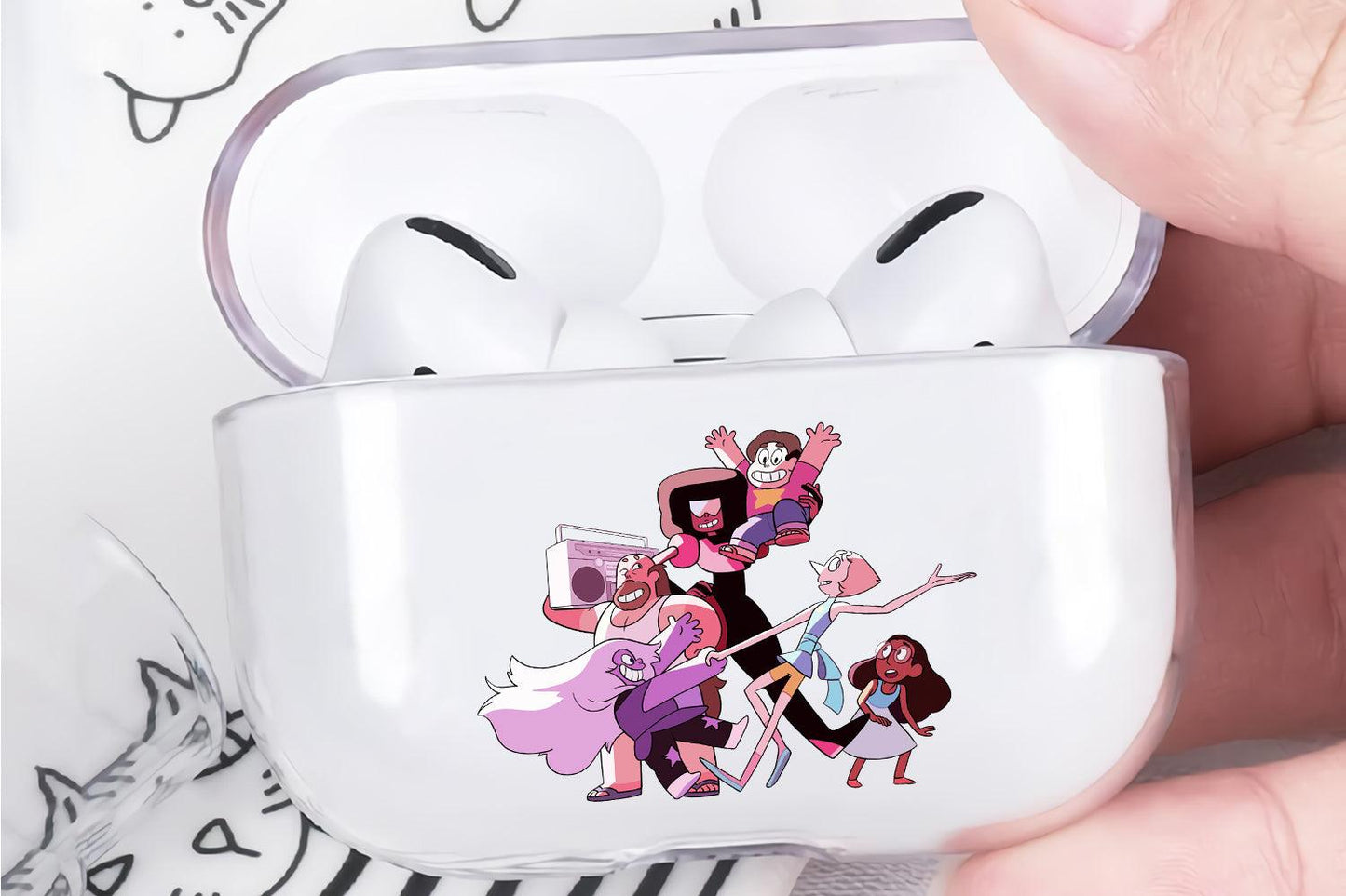 Steven Universe Dancing on The Floor Apple Airpod Pro 2 Clear Case-Xtracase