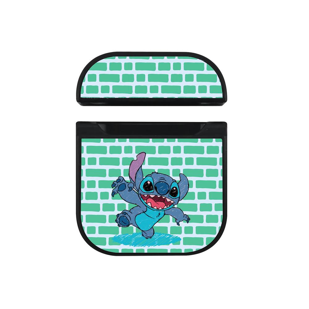 Stitch Dancing Never End Hard Plastic Case Cover For Apple Airpods-Xtracase
