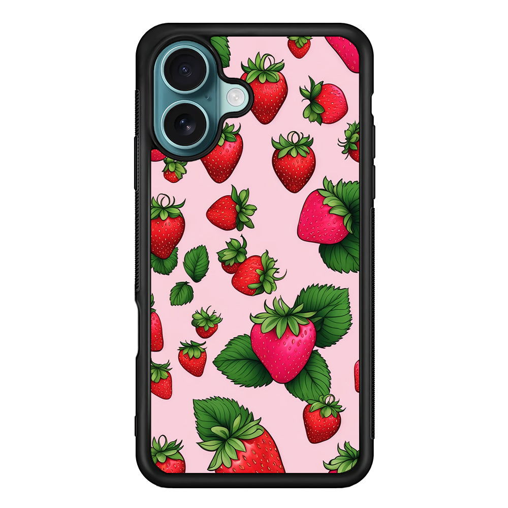 Strawberry Summer Fruit iPhone 16 Case - Xtracase