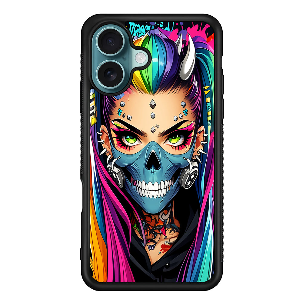 Tattooed Girl with Mask iPhone 16 Case - Xtracase