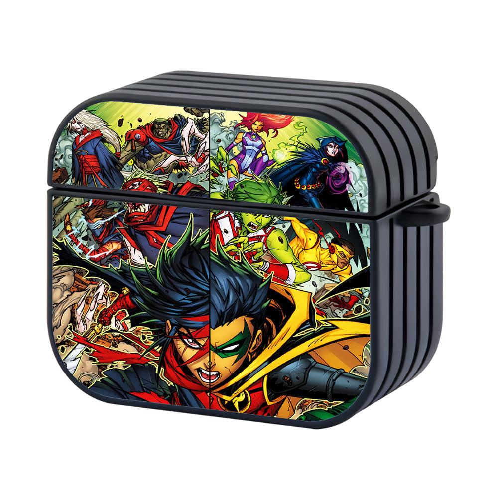 Teen Titans Comics Art Hard Plastic Case Cover For Apple Airpods 4-Xtracase