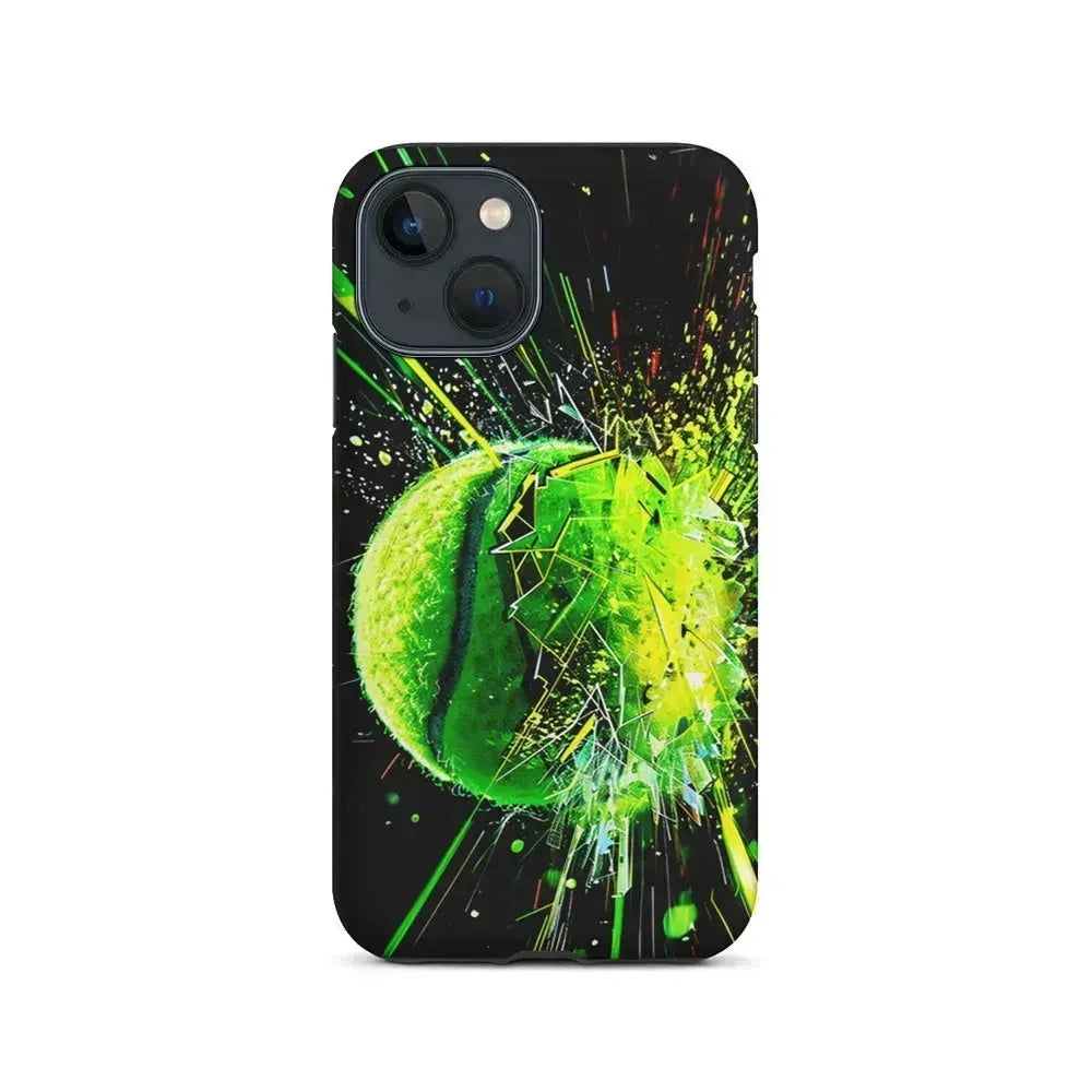 Tennis Ball Breaks Glass iPhone 13 Mini Case-2 in 1 Tough Case-Xtracase