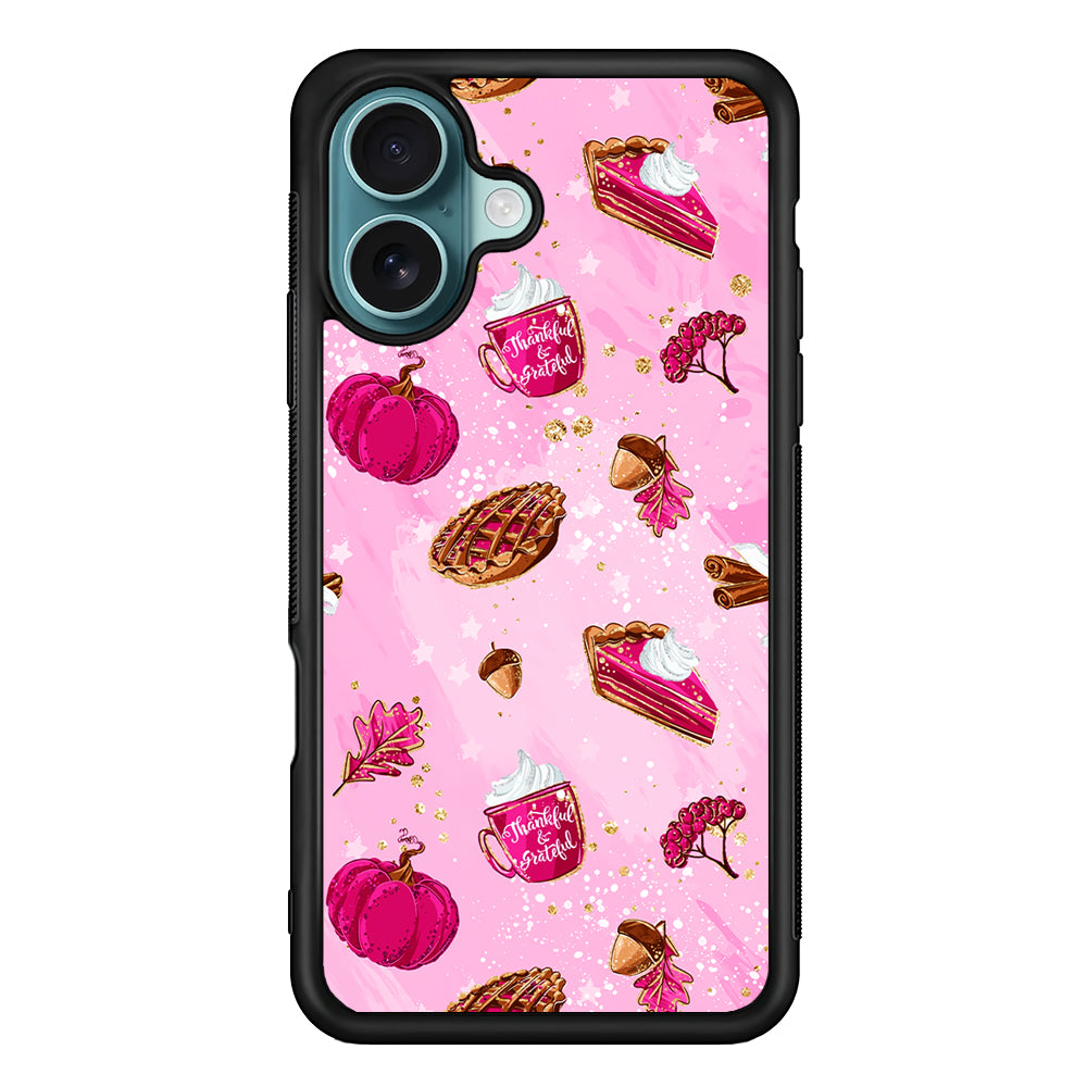 Thanksgiving Pink Aesthetic iPhone 16 Case - Xtracase