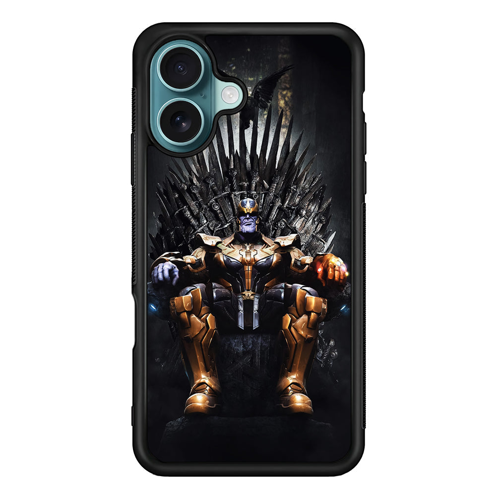 Thanos Sits On The Iron Throne iPhone 16 Plus Case - Xtracase