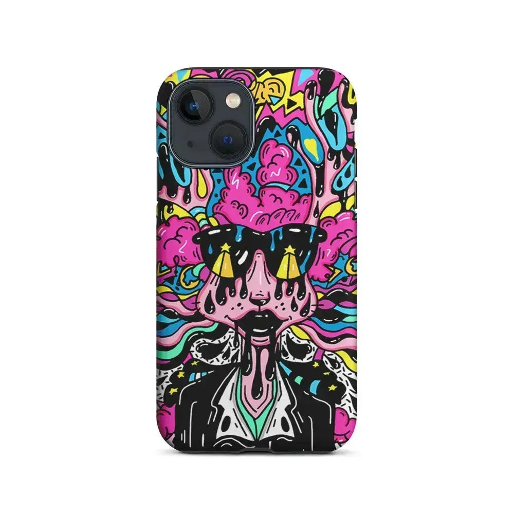 The Melted Lady Graffiti iPhone 13 Mini Case-2 in 1 Tough Case-Xtracase