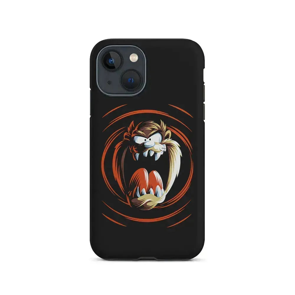 The Tasmanian Devil Face iPhone 13 Mini Case-2 in 1 Tough Case-Xtracase