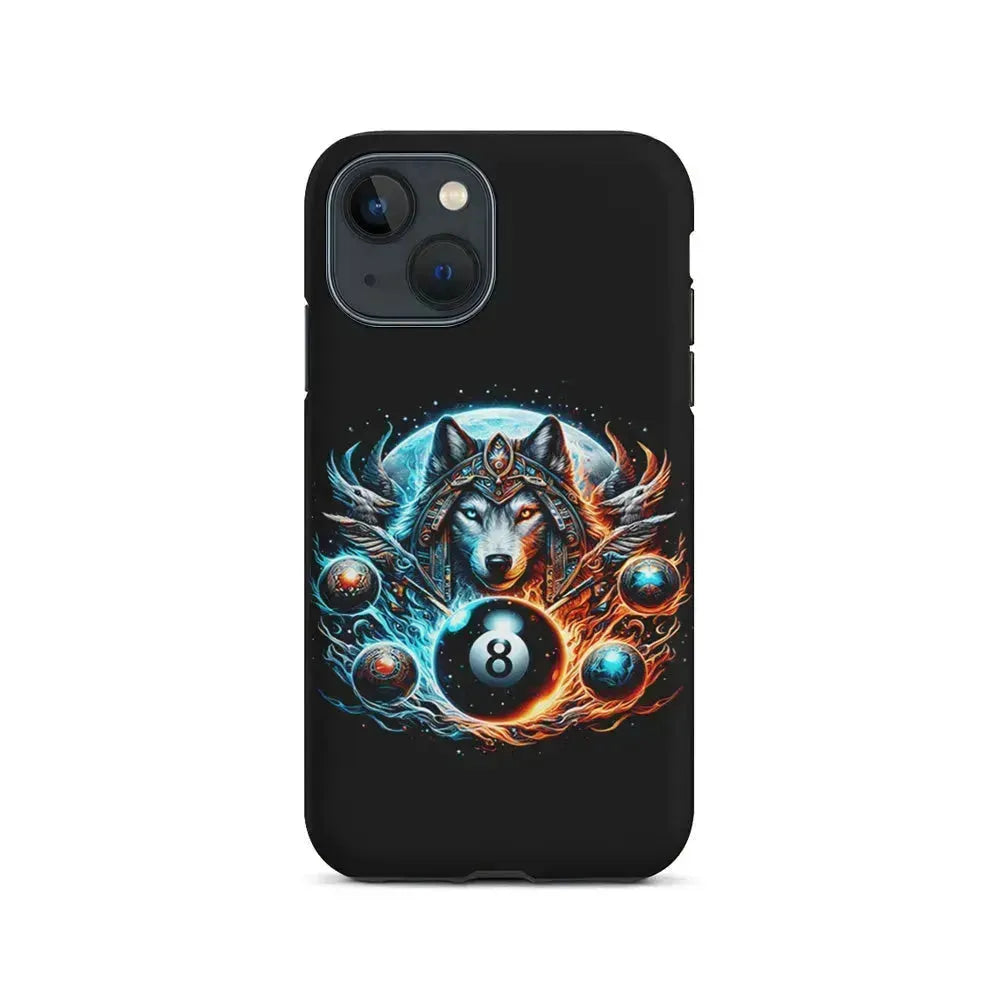 The Wolf Ball Number 8 iPhone 13 Mini Case-2 in 1 Tough Case-Xtracase
