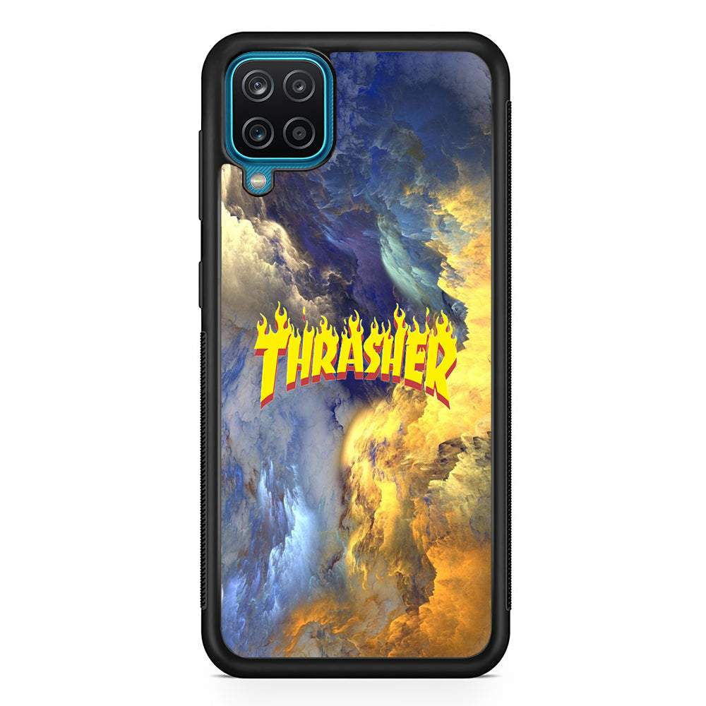 Thrasher Golden Smoke Samsung Galaxy A12 Case-Xtracase