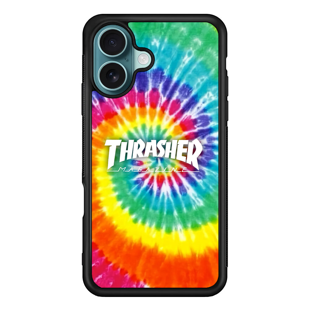 Thrasher Spiral Rainbow iPhone 16 Case - Xtracase