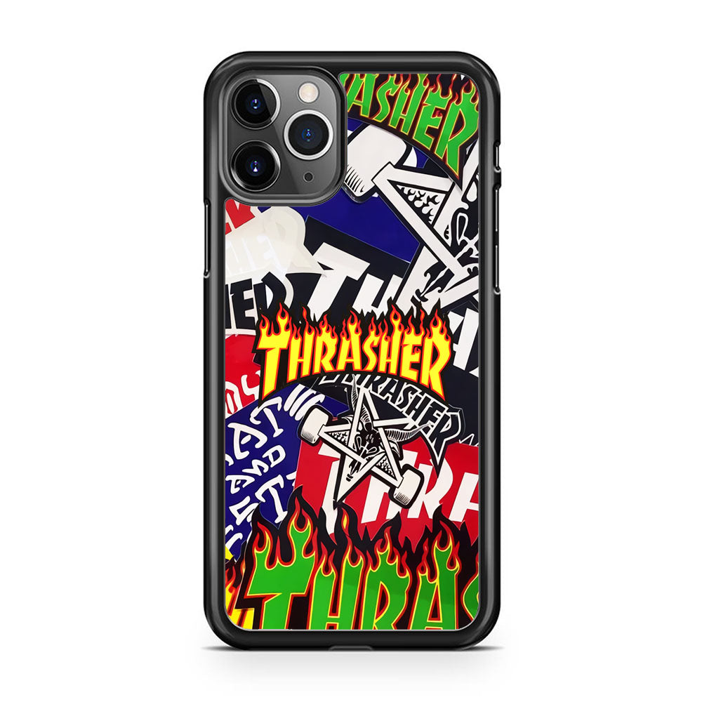Thrasher Sticker Flat iPhone 11 Pro Case-Xtracase