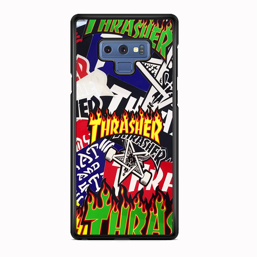 Thrasher Sticker Flat Samsung Galaxy Note 9 Case-Xtracase