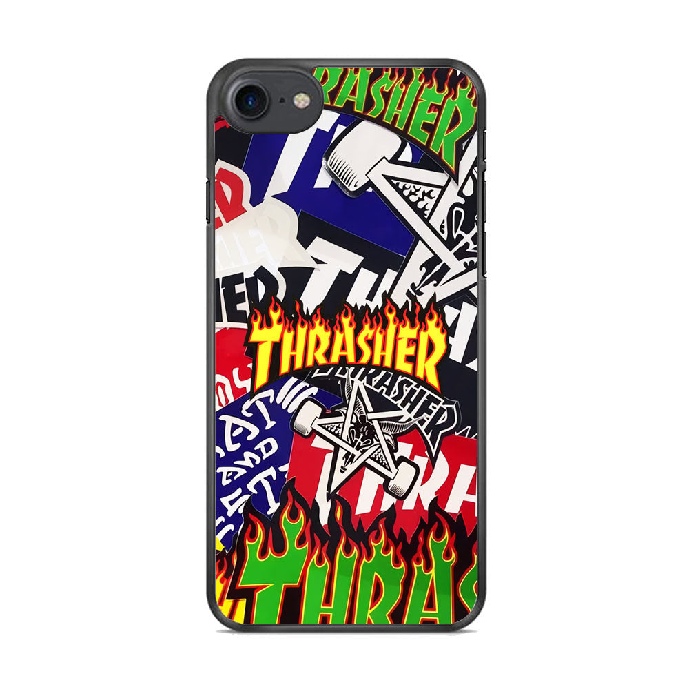 Thrasher Sticker Flat iPhone 7 Case-Xtracase