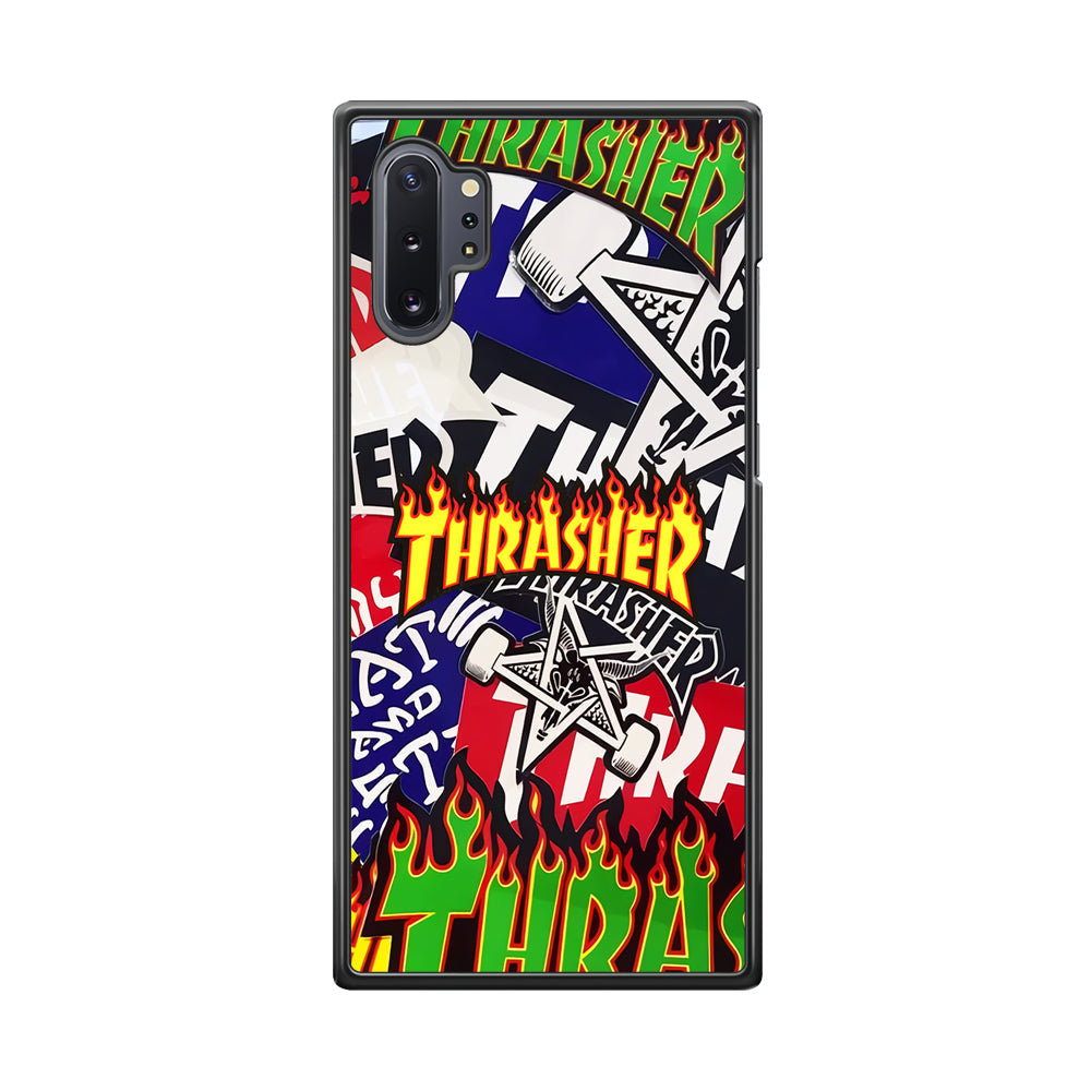 Thrasher Sticker Flat Samsung Galaxy Note 10 Plus Case-Xtracase