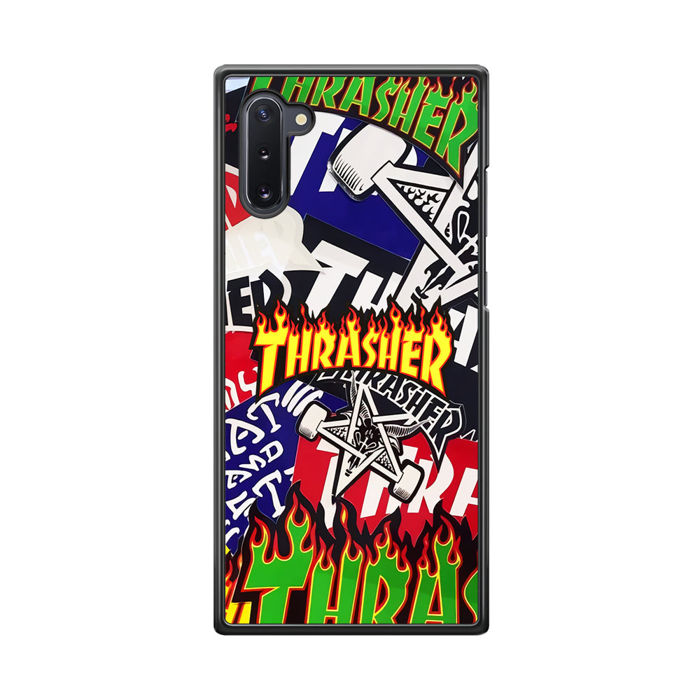 Thrasher Sticker Flat Samsung Galaxy Note 10 Case-Xtracase