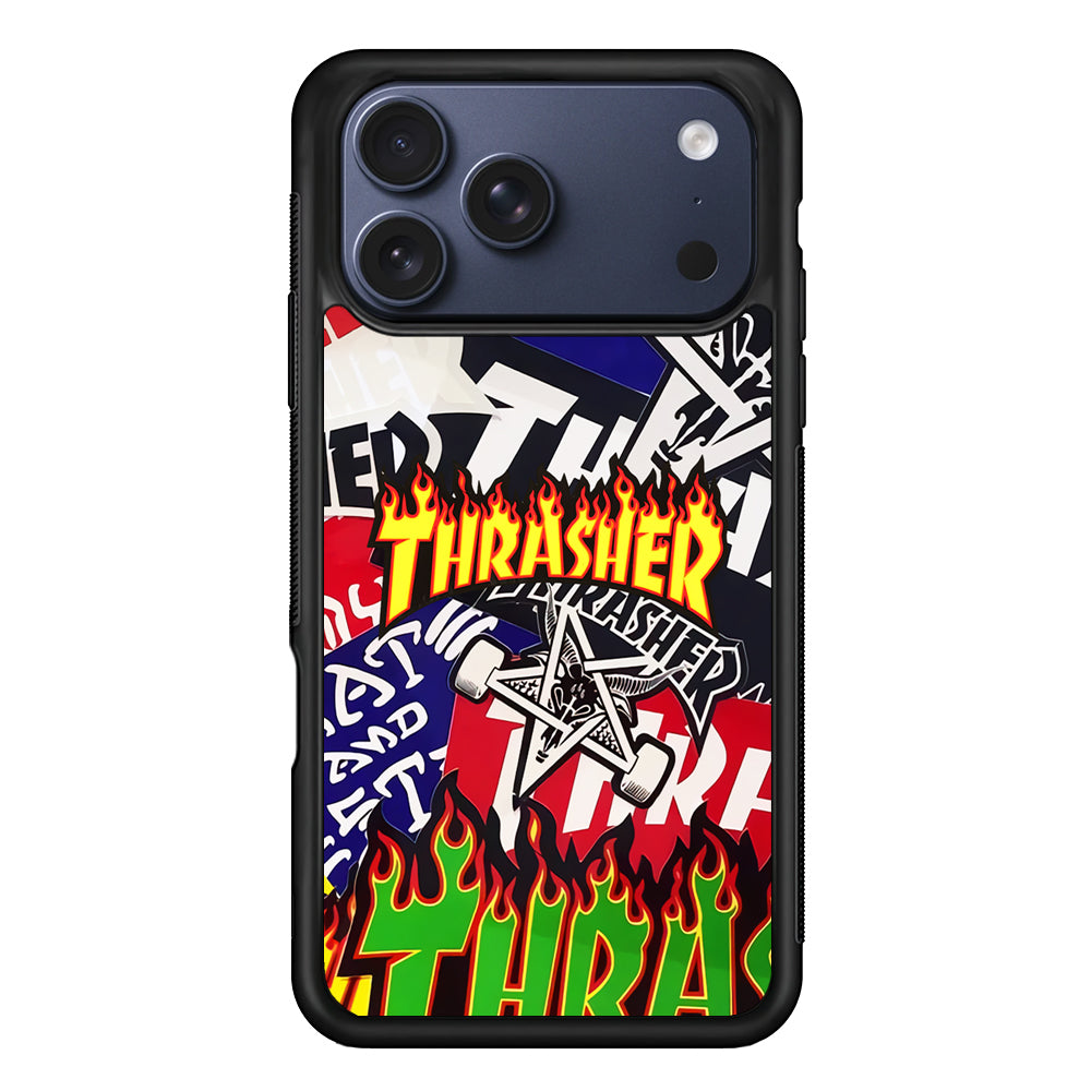 Thrasher Sticker Flat iPhone 17 Pro Case - Xtracase