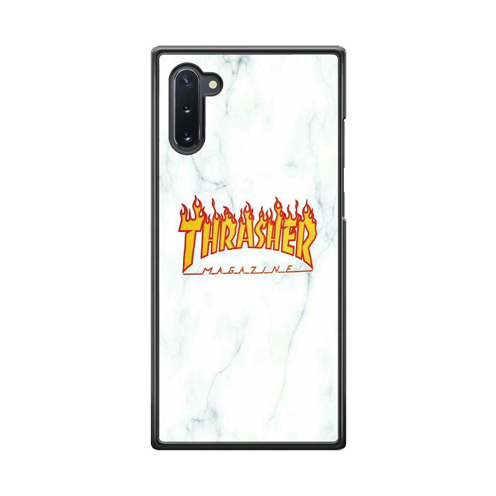 Thrasher White Marble Samsung Galaxy Note 10 Case-Xtracase