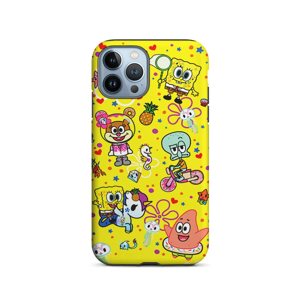 Tokidoki x SpongeBob Squarepants iPhone 14 Pro Case-2 in 1 Tough Case-Xtracase
