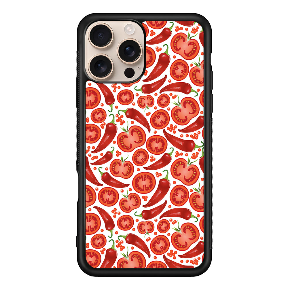 Tomatoes and Chili Peppers iPhone 16 Pro Case - iPhone 16 Pro