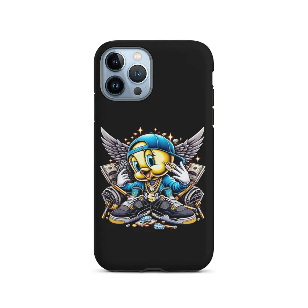 Tweety Bird Rich iPhone 13 Pro Case-2 in 1 Tough Case-Xtracase