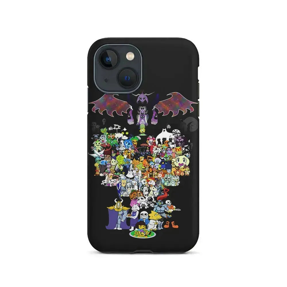 Undertale All Characters iPhone 13 Mini Case-2 in 1 Tough Case-Xtracase