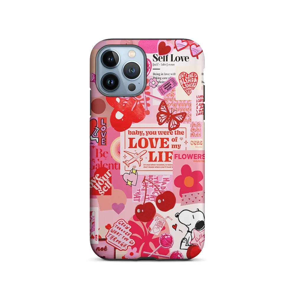 Valentine’s Day Aesthetic iPhone 13 Pro Max Case-2 in 1 Tough Case-Xtracase
