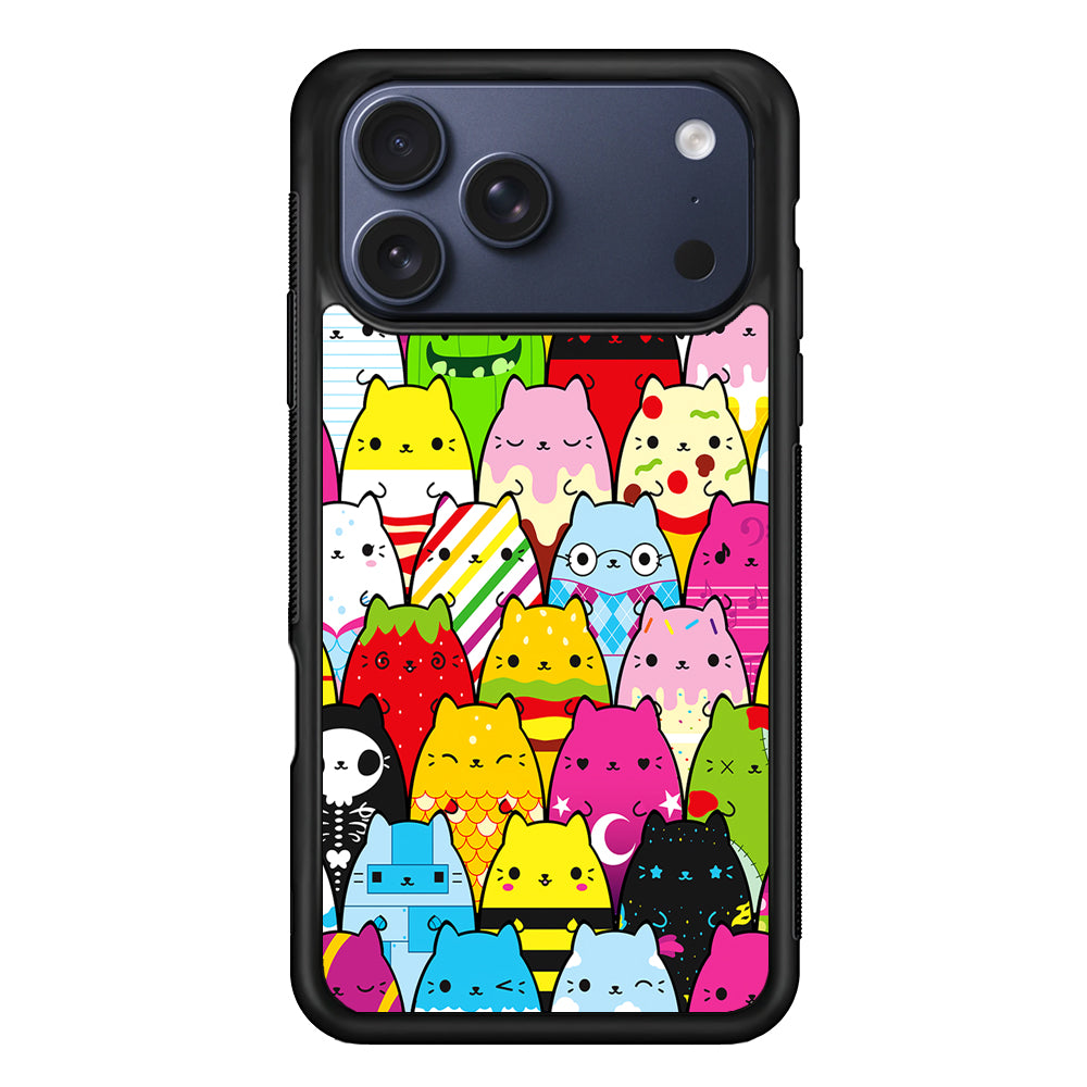 Various Cats Cartoon iPhone 17 Pro Max Case - Xtracase