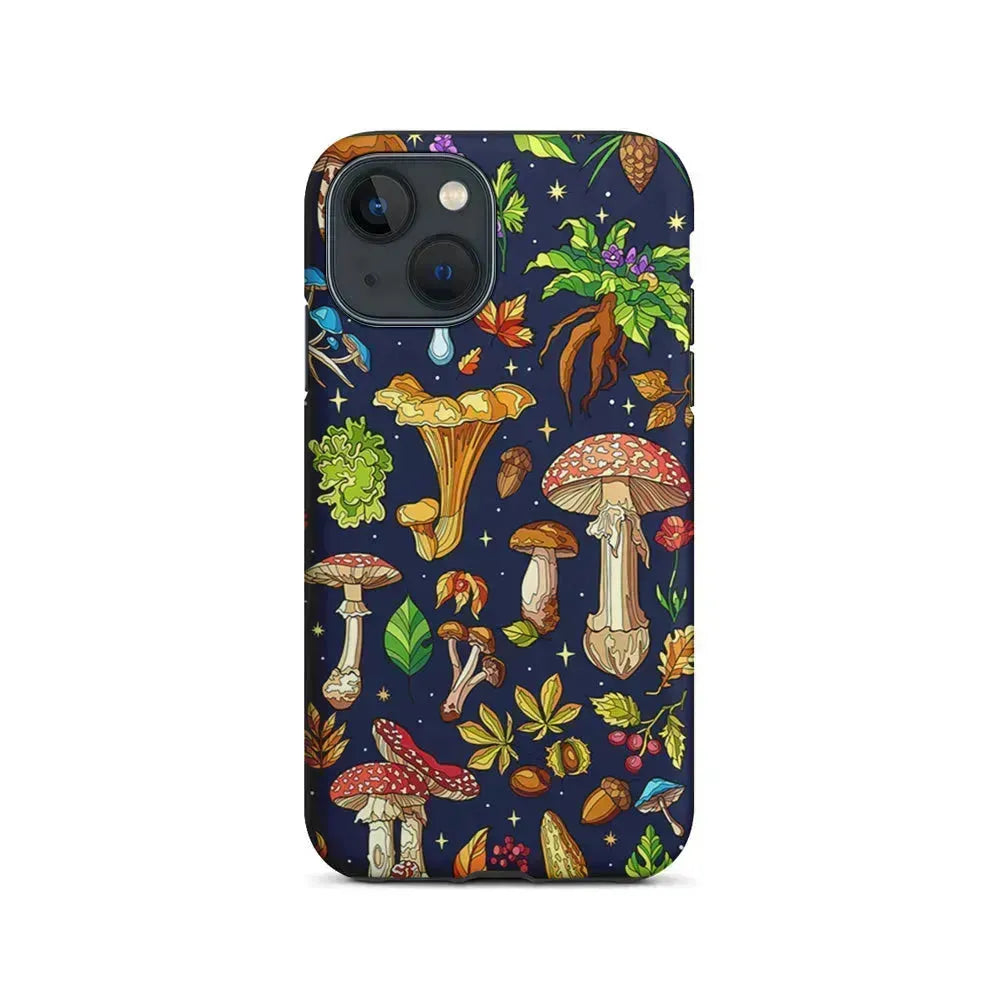 Various Mushrooms Autumn iPhone 13 Mini Case-2 in 1 Tough Case-Xtracase