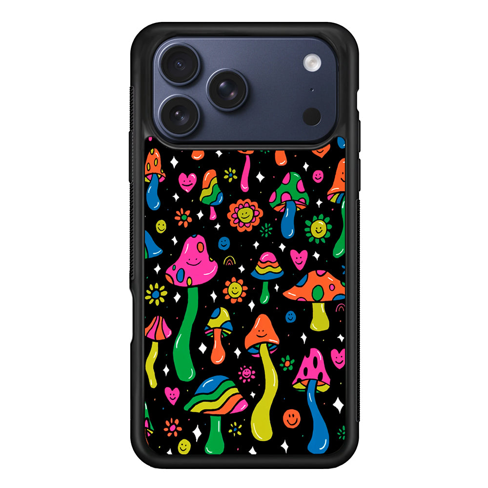 Various Mushrooms Smile Colorful iPhone 17 Pro Max Case - Xtracase