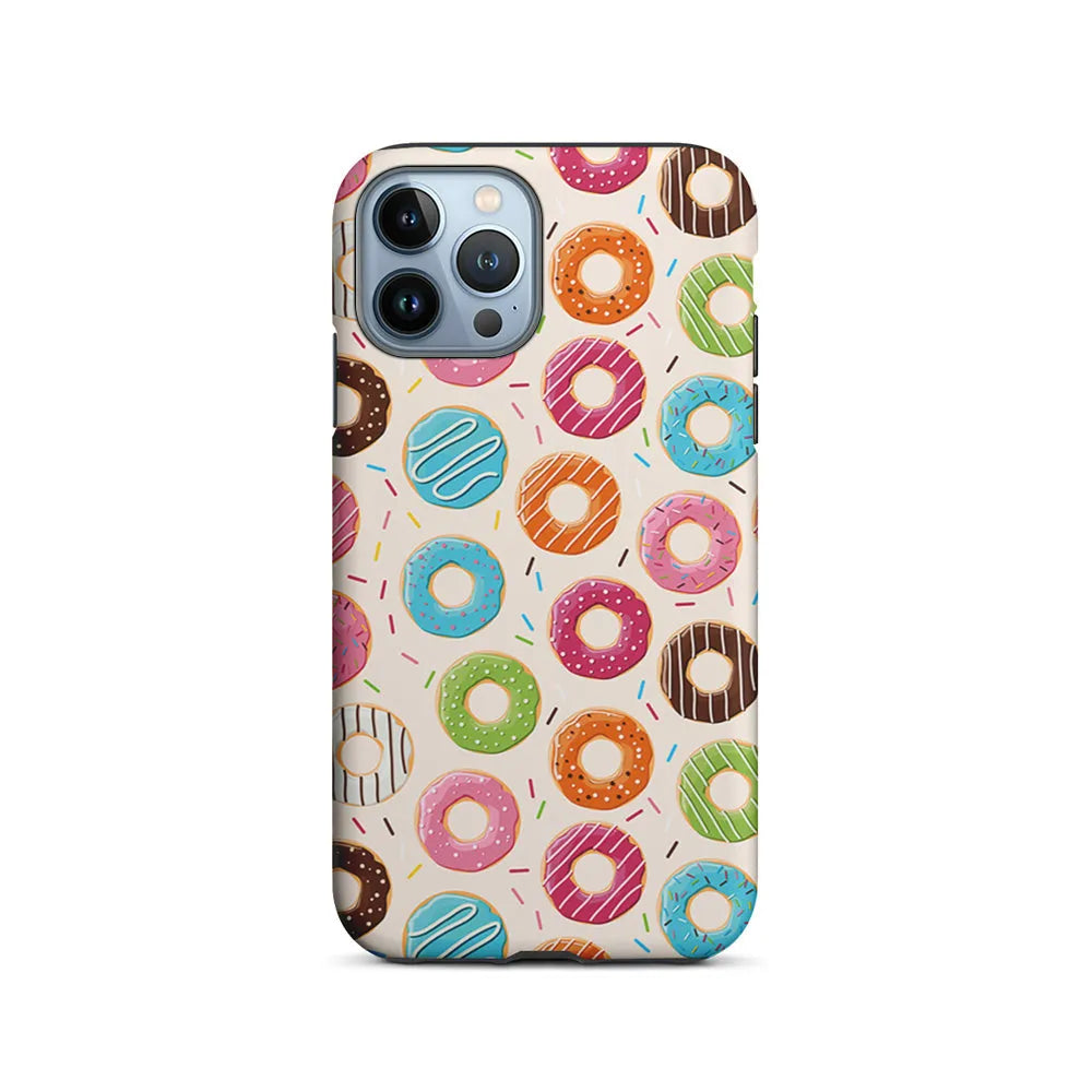 Various Sweet Cute Donuts iPhone 13 Pro Case-2 in 1 Tough Case-Xtracase