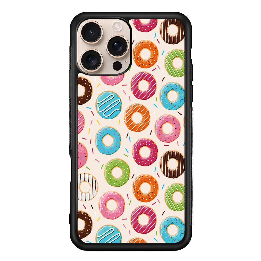 Various Sweet Cute Donuts iPhone 16 Pro Max Case - iPhone 16 Pro Max