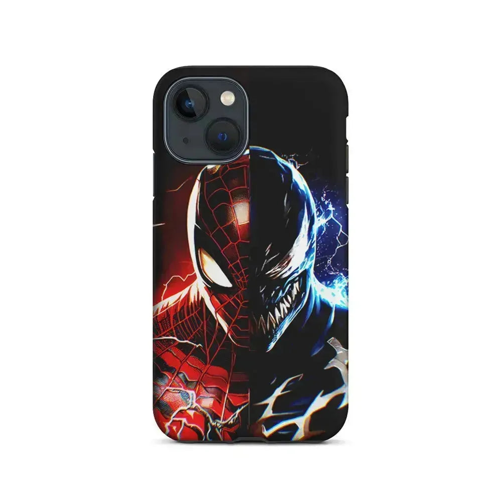 Venom X Spiderman Character iPhone 13 Mini Case-2 in 1 Tough Case-Xtracase