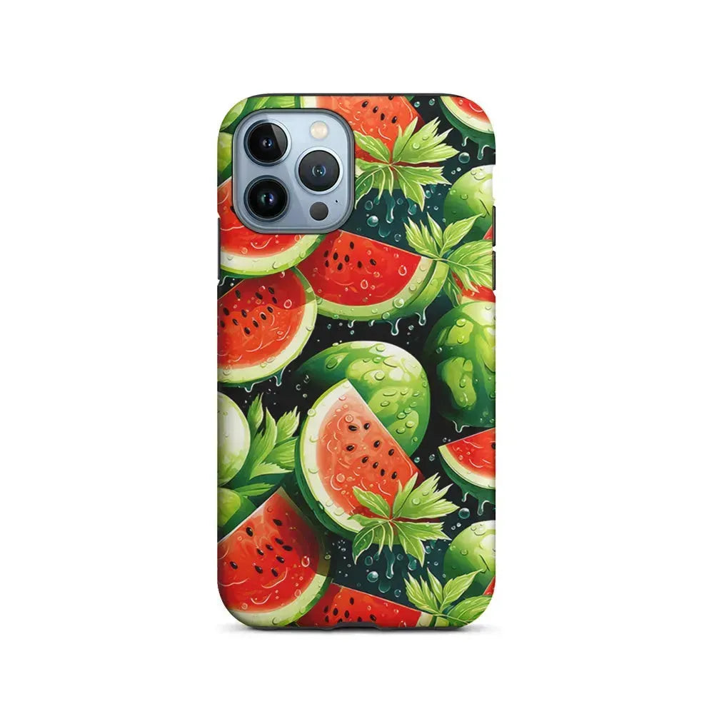 Watermelon Summer Fresh Fruit iPhone 15 Pro Max Case-2 in 1 Tough Case-Xtracase
