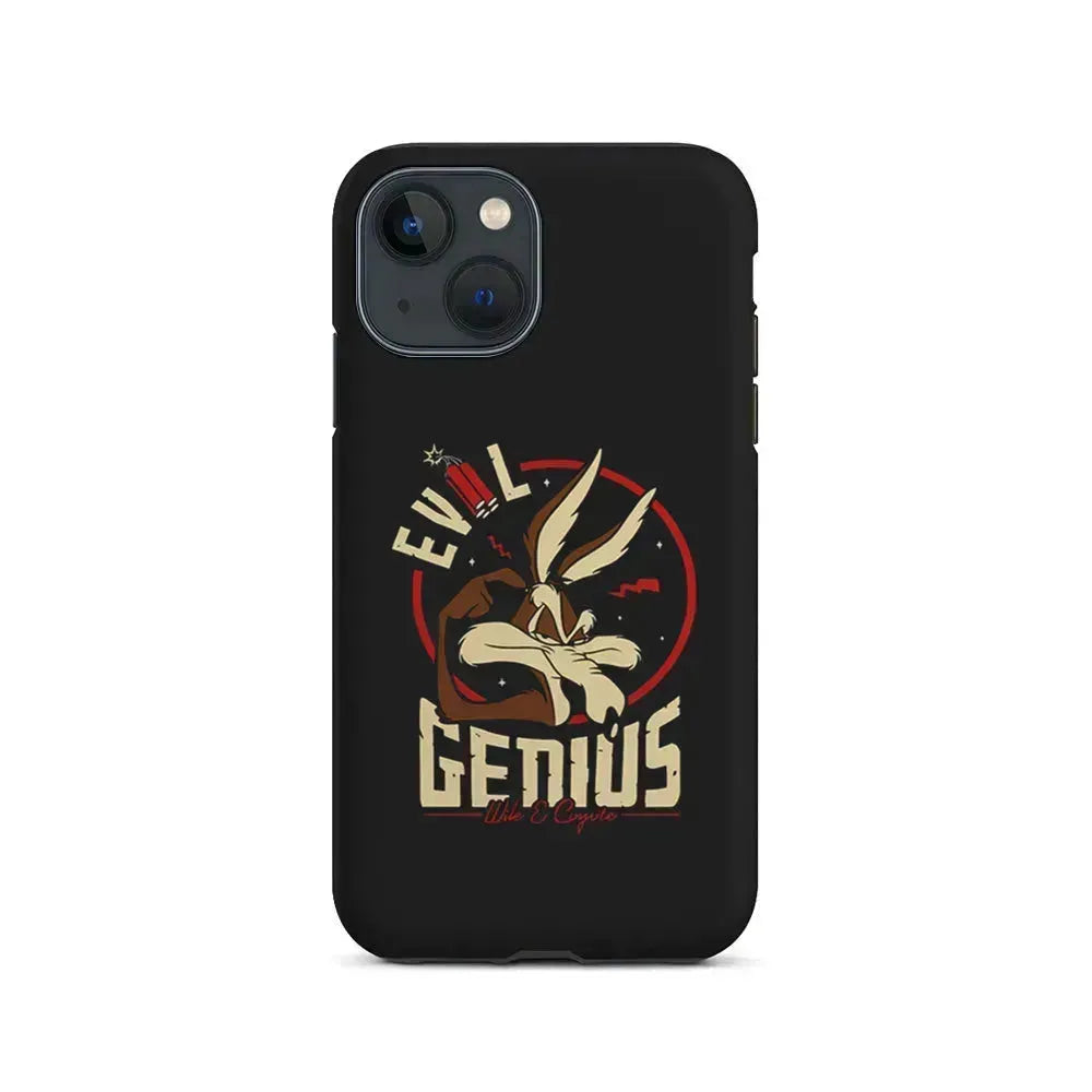 Wile E Coyote Evil Genius iPhone 13 Mini Case-2 in 1 Tough Case-Xtracase
